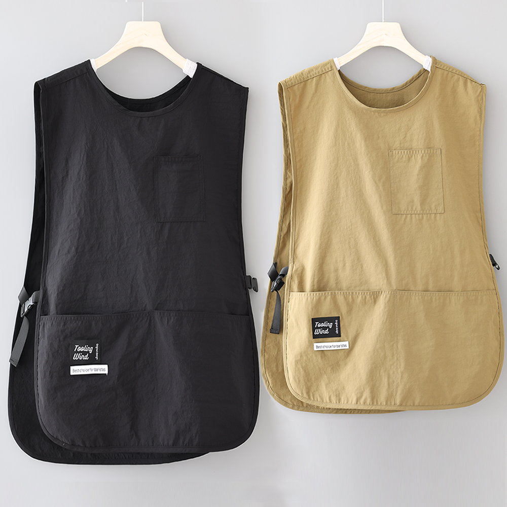 可定制logo男女工作服咖啡店围裙