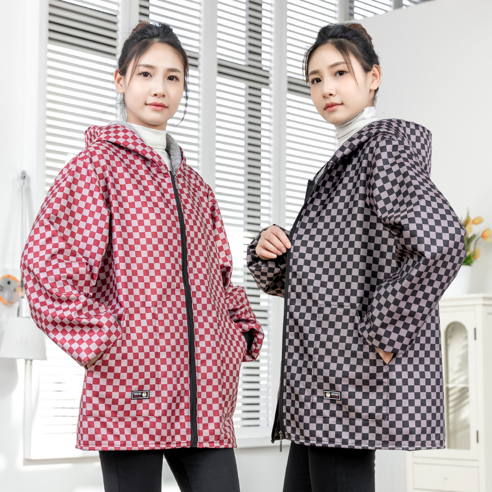 加绒加厚罩衣家用厨房