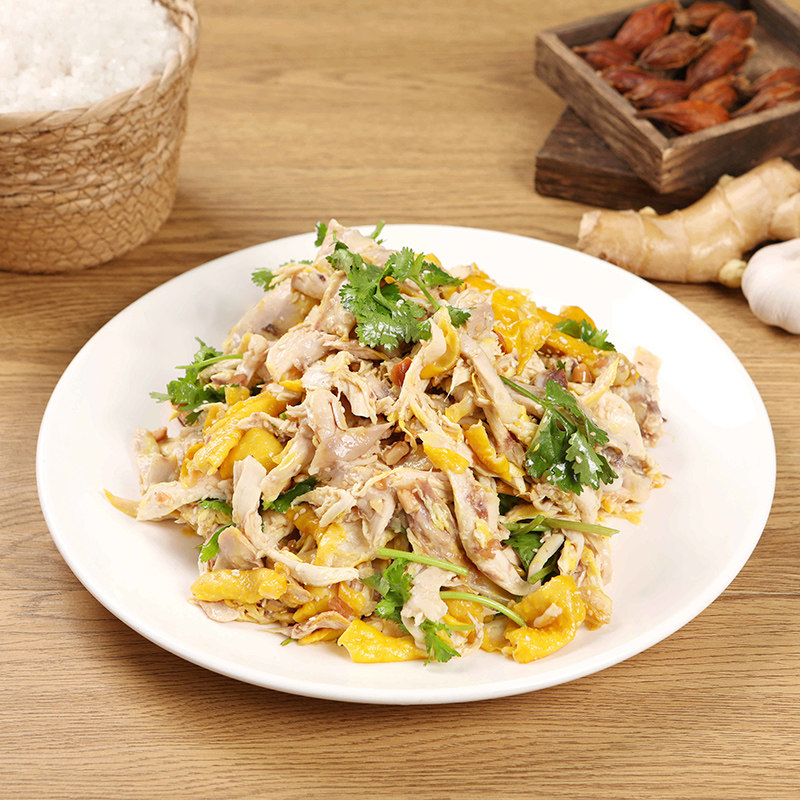 惠隆溪广式风味盐焗手撕鸡预制菜速食菜快手菜工厂食堂餐厅饭店