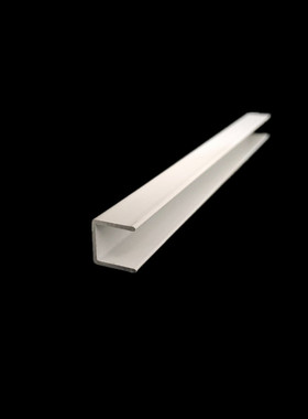 白色铝合金u型槽10x10x1mm烤漆u形槽铝合金型材包边条U型铝条槽铝