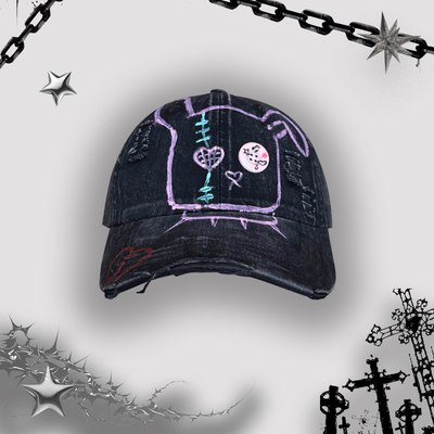 个性y2k暗黑甜酷鸭舌帽