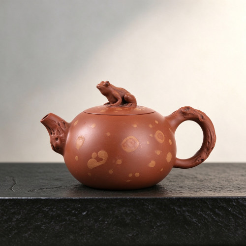 【大师手作】钦州坭兴陶茶壶青蛙西施壶 手工高端茶具非遗收藏级