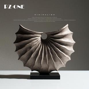 创意海螺装 RZONE 饰品中古复古怀旧风玄关树脂艺术工艺品家居摆件