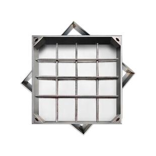 方形隐形井盖304不锈钢井盖雨水井盖下水道沙井盖污水窨井盖板