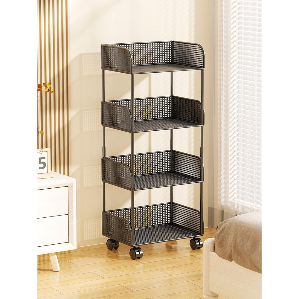 置物架书架学生书桌旁可移动落地储物柜家用多层儿童绘本收纳架子