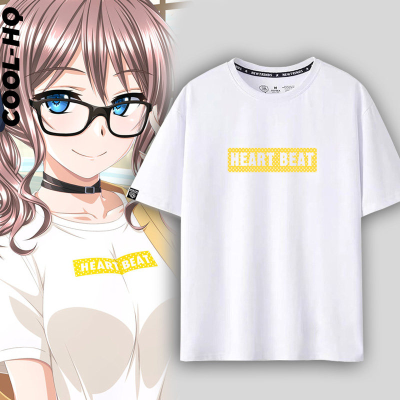 PoppinParty山吹沙绫cos同款纯棉短袖T恤男女夏季二次元衣服上衣