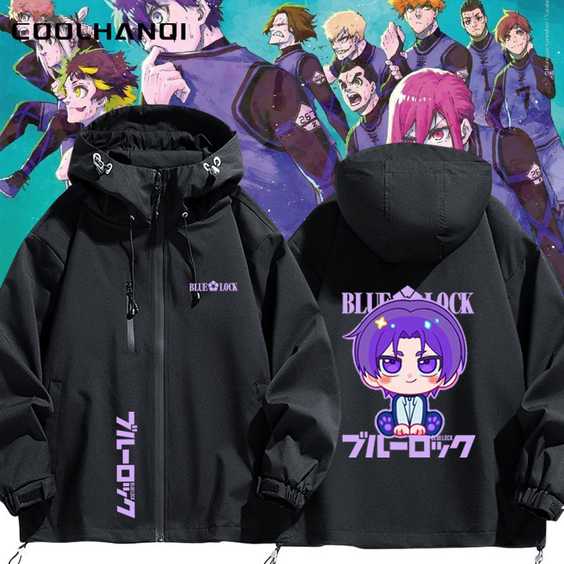 蓝色监狱动漫周边冲锋衣夹克外套