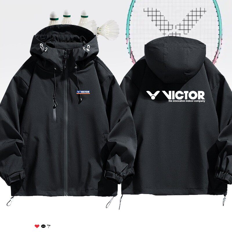 VICTOR威克多羽毛球装备周边销售可定制冲锋衣夹克男女休闲衣服