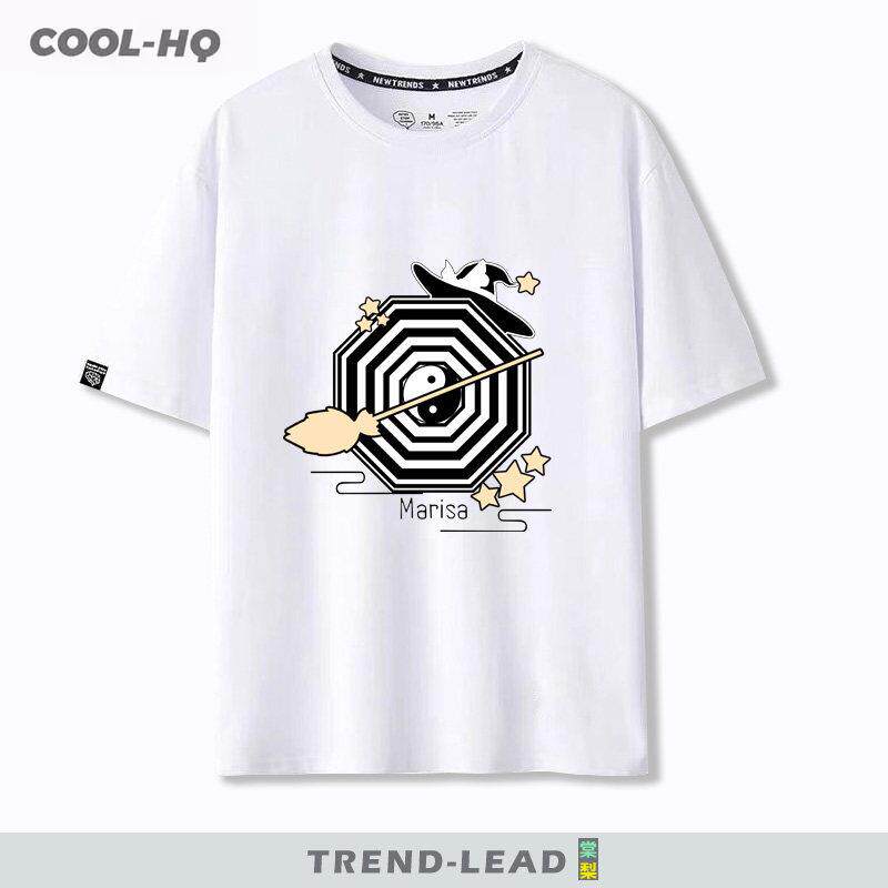 东方project游戏周边雾雨魔理沙同款短袖t恤夏季纯棉宽松纯棉衣服图片