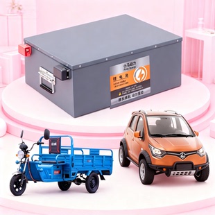 三四轮车锂电池48v60v伏电动车低速四轮车72v100ah120安电瓶