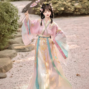 【繁花】新款原创魏晋风汉服南北朝广袖女春秋日常款交领齐腰破裙