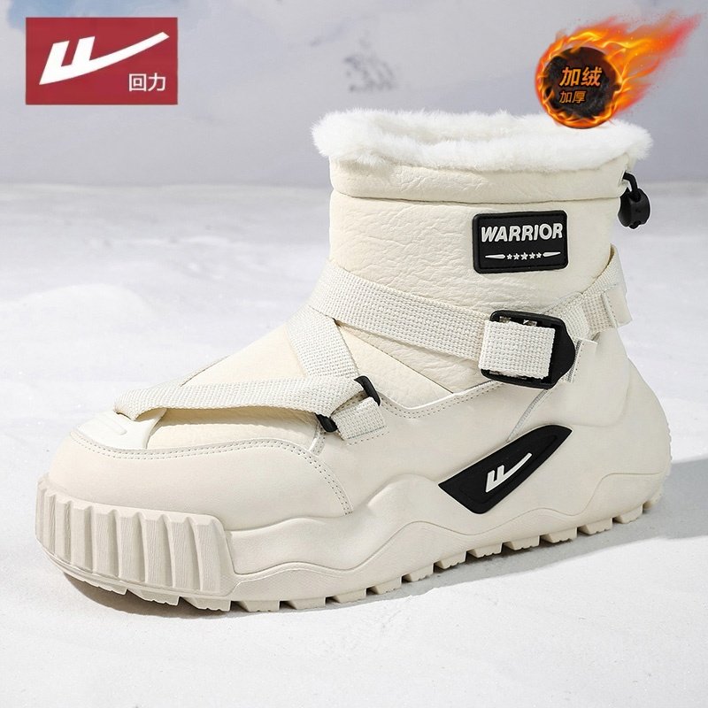 回力雪地靴男防水东北棉鞋