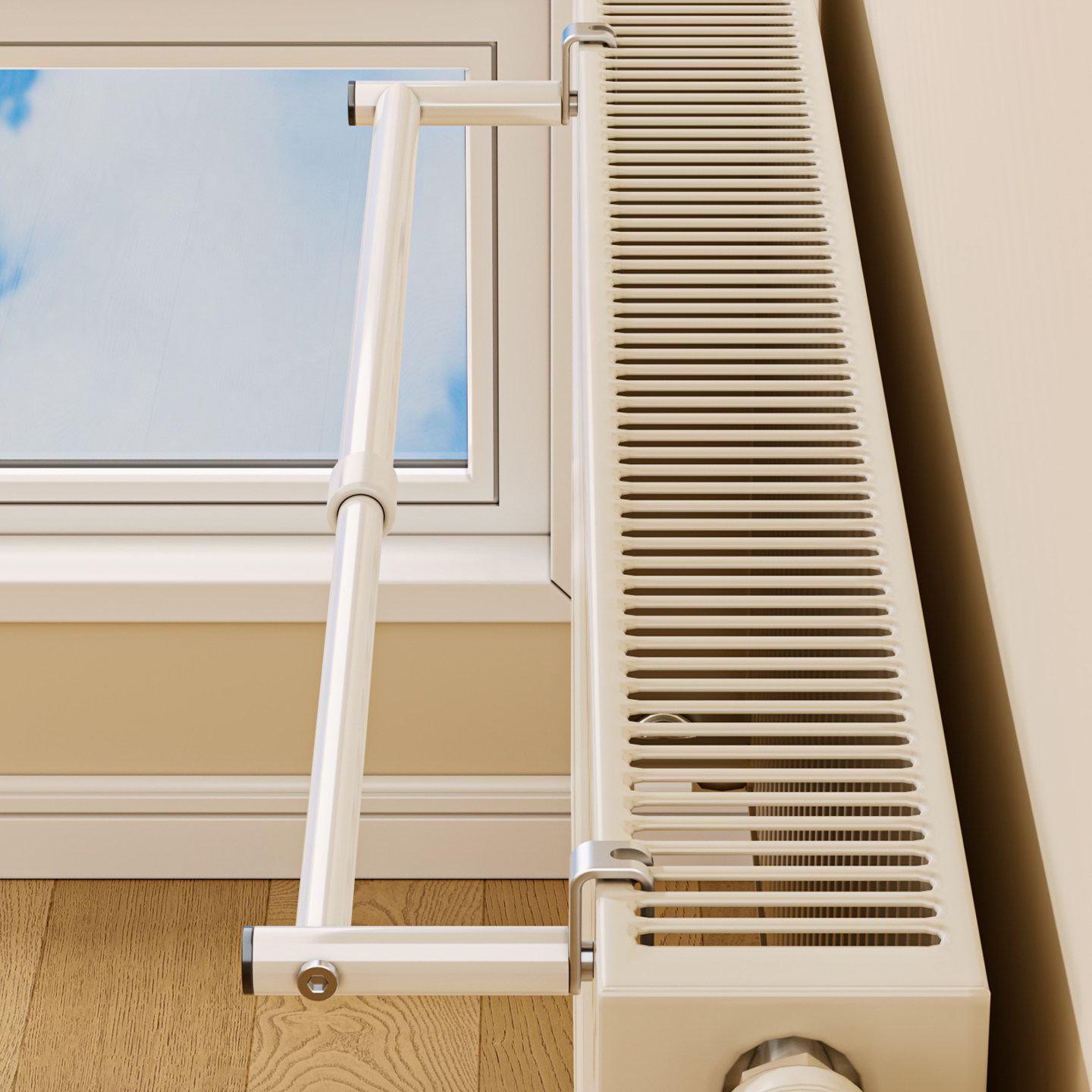 暖气片伸缩晾衣架暖气上方置物架免打孔卫生间挂钩暖气管晾衣神器,收纳整理,小型晾晒架,淘宝优惠券,粉丝福利购,淘宝优惠卷