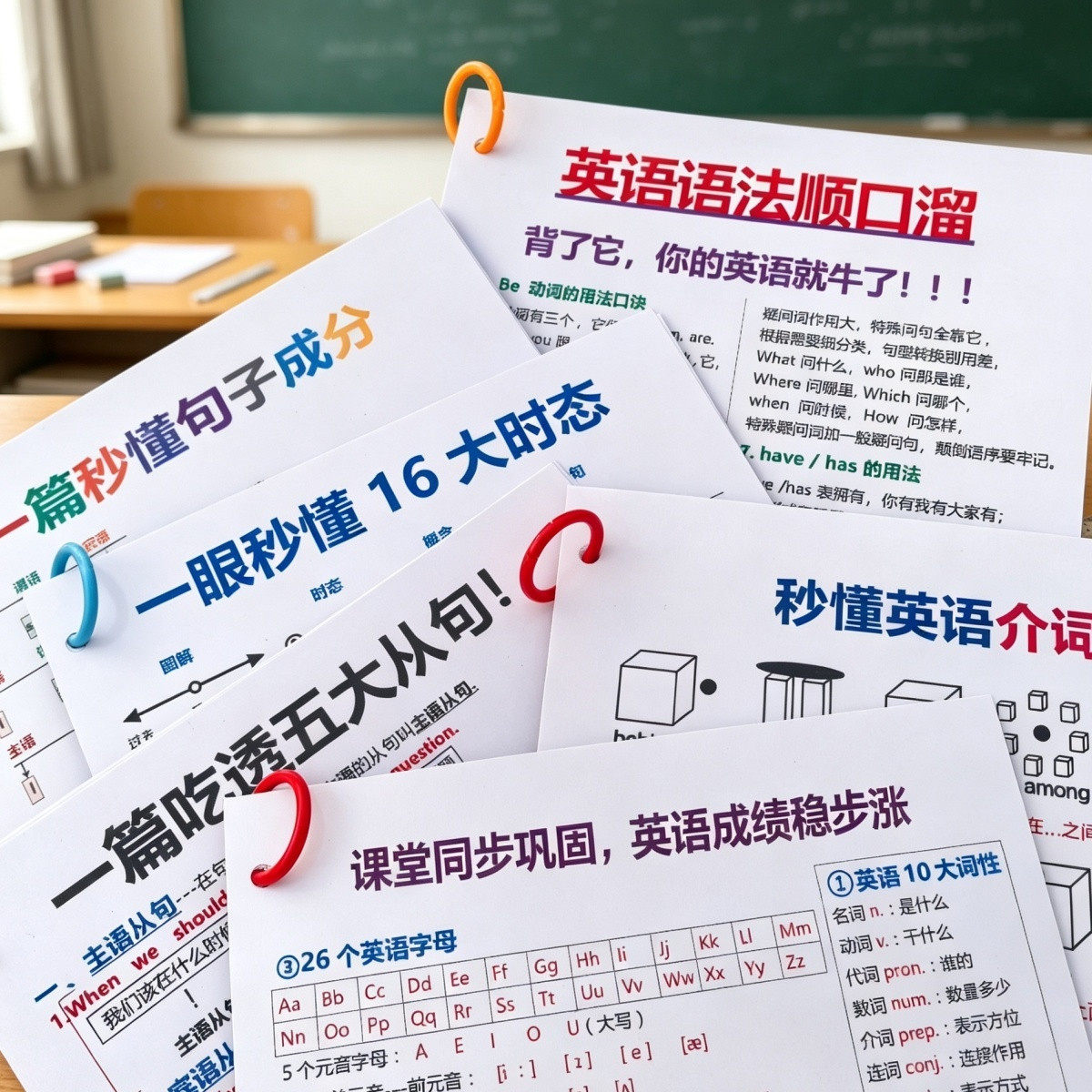 英语语法时态背诵训练认知卡