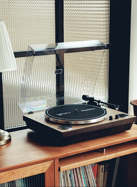 Syitren/赛塔林黑胶唱片机MANTY木质复古留声机蓝牙音箱胶片音响