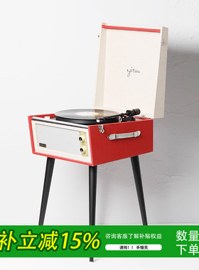 Syitren/赛塔林STEINC黑胶唱片机动磁留声可调针压落地式复古