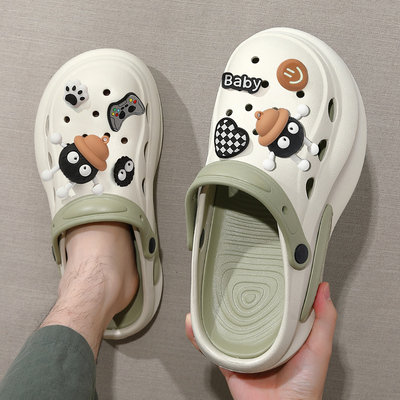 踩屎感洞洞鞋男户外休闲沙滩凉鞋