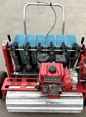 6行自走式手推大蒜播种机汽油机动力菏泽大蒜播种机行距16-22CM种