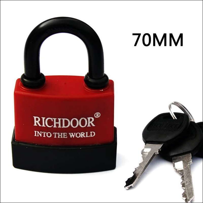 包胶防水挂锁大门锁防盗锁仓库锁大号锁防水防锈锁头锁具锁子挂锁