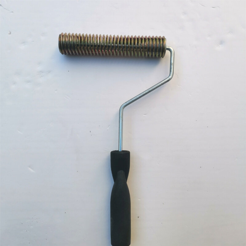 极速GRC弹簧压滚4寸6寸u玻璃纤维压泡滚筒水泥消泡滚压泡滚软簧滚