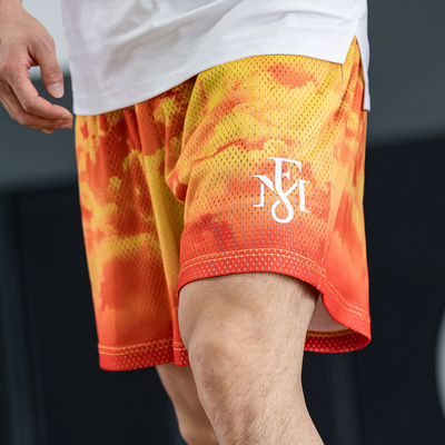 FUTURE MAKER “云淡风轻”数码印吸湿排汗透气百搭针织运动短裤