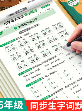 2025秋季新版语文英语默写数学计算小学生一二三四五六年级上下册人教版同步单元测试看拼音写词语口算天天练字词句训练活页默写纸
