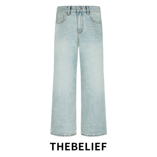 赤耳丹宁直筒牛仔裤男