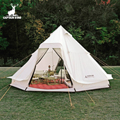 CAPTAIN STAG蒙古包帐篷八角帐户外露营遮阳双层加厚两室野外小屋