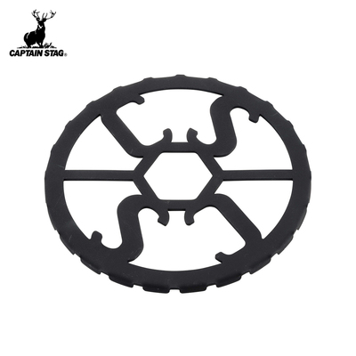 CAPTAIN STAG 炉架户外锅具支架 铁制家用燃气炉锅架烧水壶架