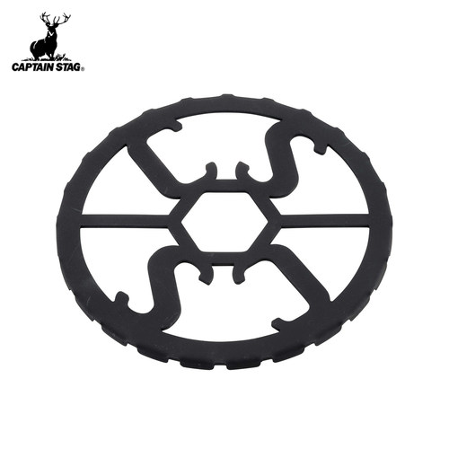 CAPTAIN STAG 炉架户外锅具支架 铁制家用燃气炉锅架烧水壶架