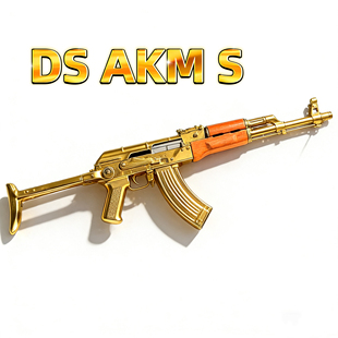 DS Akms全行程电动连发道具实木钢机匣玩具科教解压模型肥肥钢镚