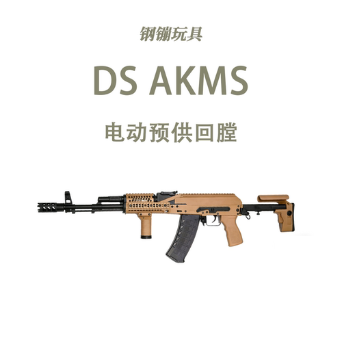DS Akms全行程电动连发道具实木钢机匣玩具科教解压模型肥肥钢镚