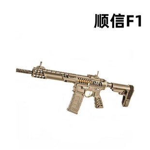 顺信F1 AR15电动连发模型科教玩具训练解压道具肥肥钢镚