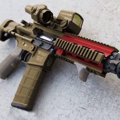 电动连发HK416-C玩具金齿金管解压科教模型肥肥钢镚-特殊地区