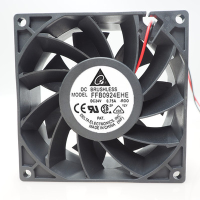 全新 台达 9cm 9038 FFB0924EHE 24v 0.75a 9238 变频器 散热风扇