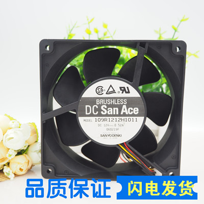 原装三洋12038 109R1212H1011 12CM 12V 0.52A服务器机箱散热风扇