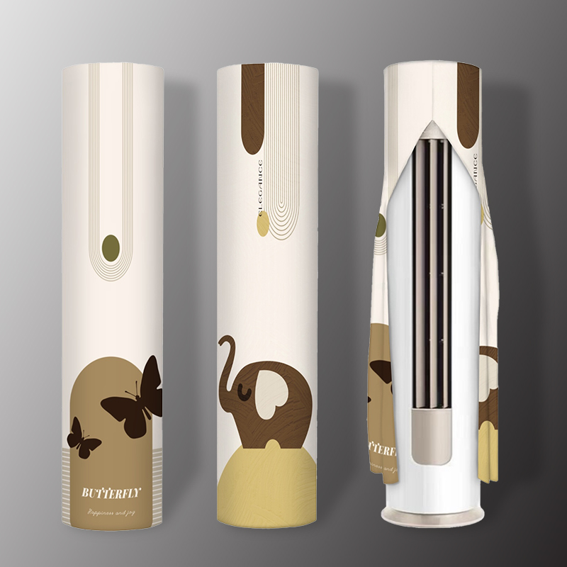 立式空调防尘罩2025新款卡通圆柱形柜机空调罩套家用圆形开机不取