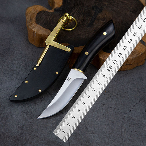 便携锋利手把肉小刀高硬度带鞘水果刀拆快递刀户外多功能瓜果刀具