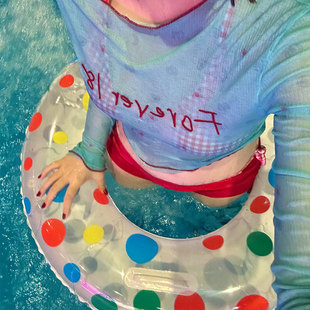 【出片神器】大人游泳圈成人加厚女生海边拍照氛围道具泳圈救生圈