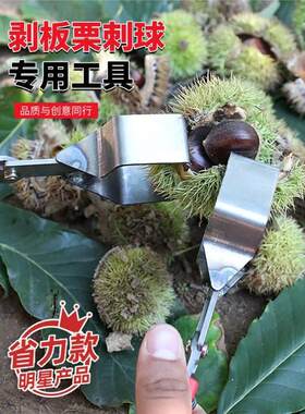 剥板栗刺球神器外壳开壳工具板栗夹子板栗去刺机剪毛栗子拔毛球