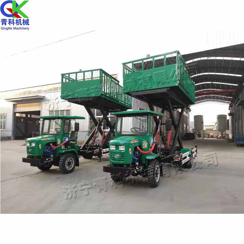 双轨道侧门升降运输车 盘拖畜牧升降装载车 猪仔生猪转运车