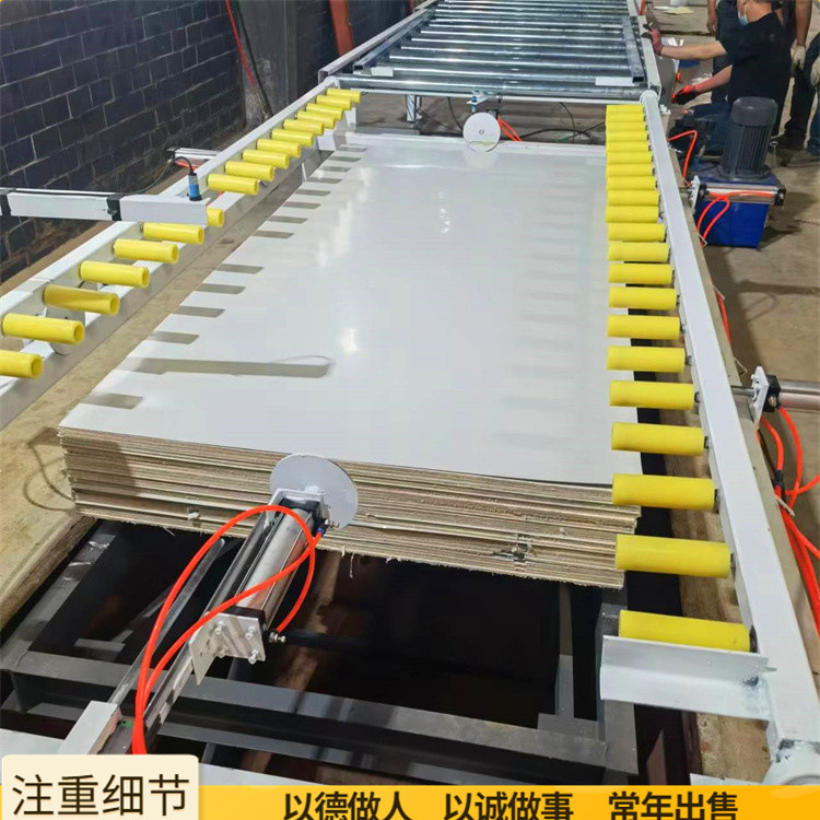 pur热熔胶木饰面贴面机 龙门架吸盘自动上下料玻镁板彩钢板平贴机