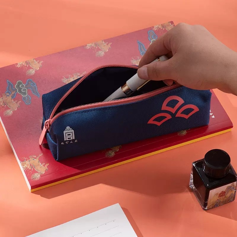 故宫瑞兽笔袋学生收纳笔袋大容量短款笔袋国风国潮学习用品开学季,文具电教/文化用品/商务用品,笔袋,淘宝优惠券,粉丝福利购,淘宝优惠卷