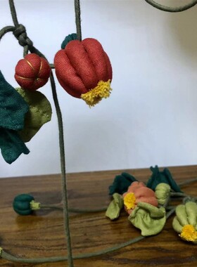 金瓜纳福 挂饰/项链/挂件/创意饰品 布艺手作