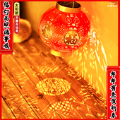 太阳能户外庭院灯红灯笼挂饰2025新年红灯笼新中式 饰灯户外 庭院装