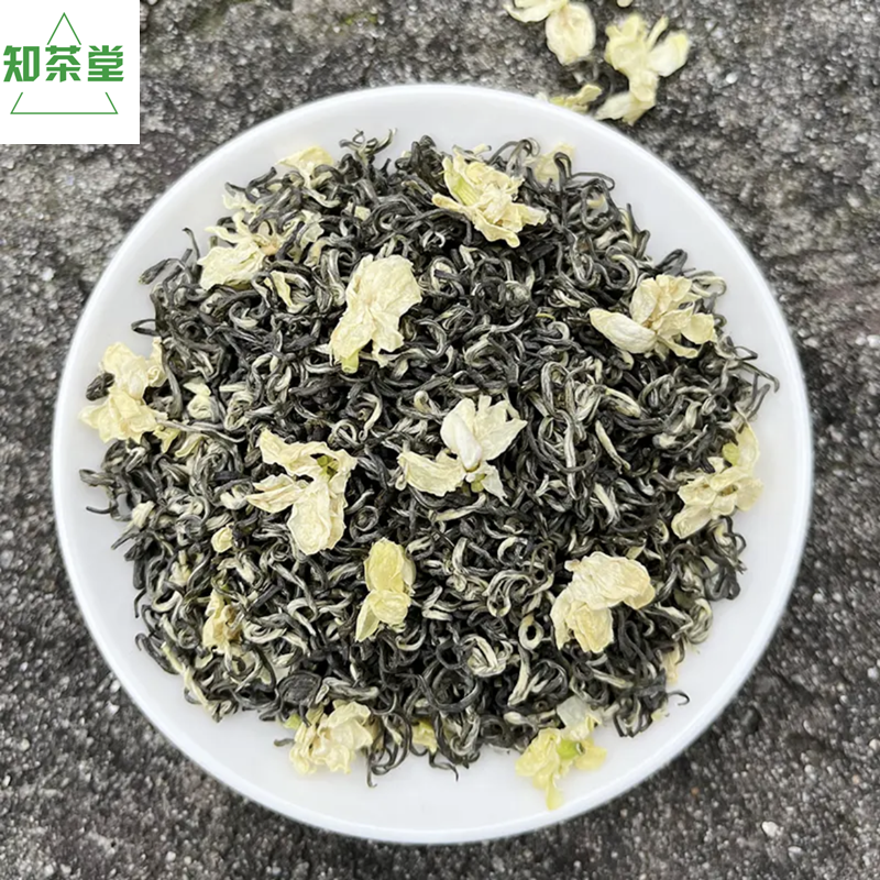 茉莉飘雪花茶2024新茶细芽四川雅安碧潭蒙顶山明前特级浓香散装-封面