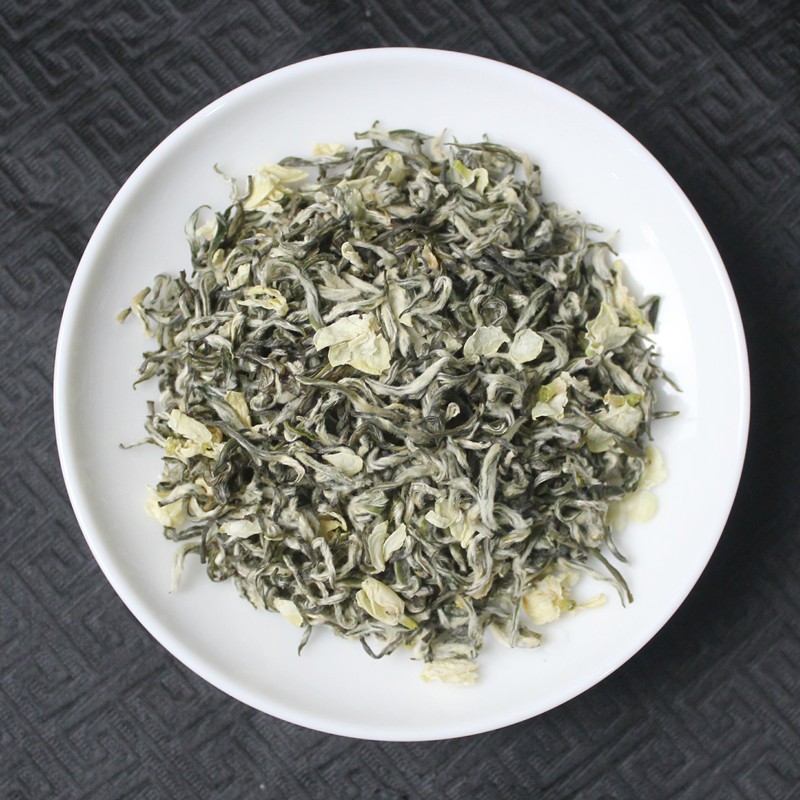 茉莉甘露飘雪花茶2025新茶四川雅安碧潭蒙顶明前小芽特级浓香散装
