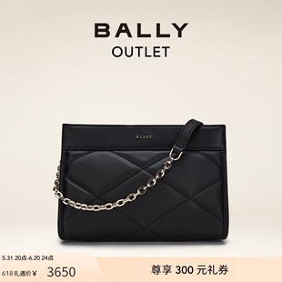 巴利女士黑色单肩包斜挎包6302665 BALLY SLJ