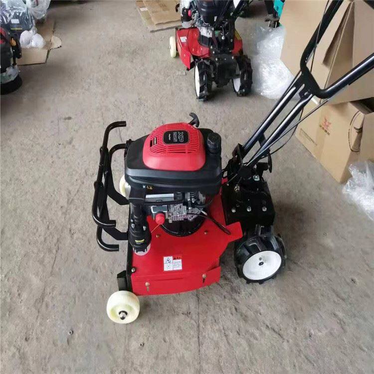 柴油186家用移动式除草灭草机 河道园林碎草机 手扶高草还田机