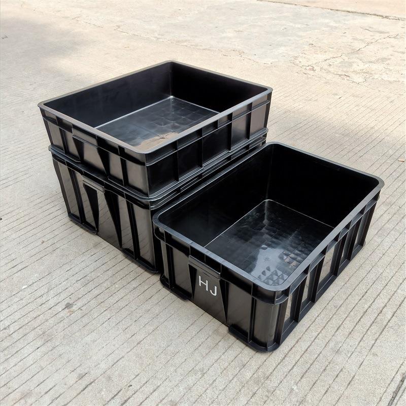 生产蓝色黑色防静电周转箱全新料烫金定制周转箱周转筐厂家